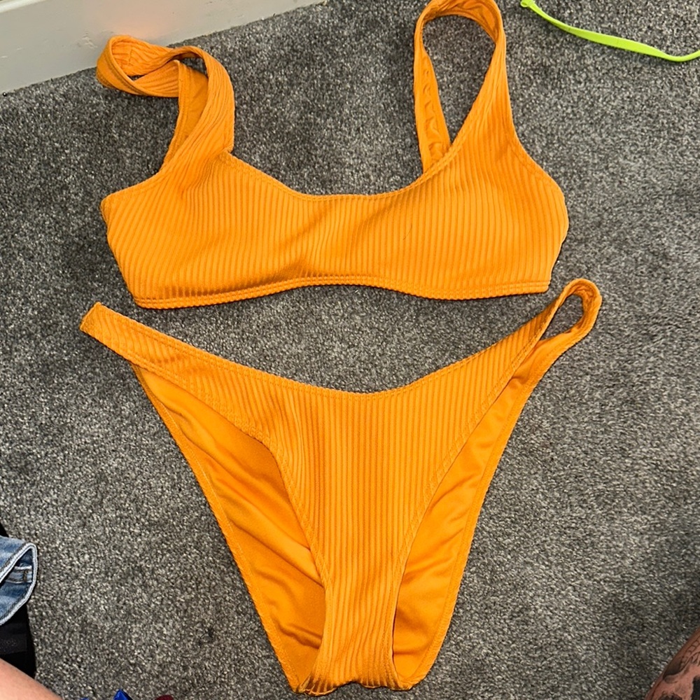 Vibrant Orange Bikini Set